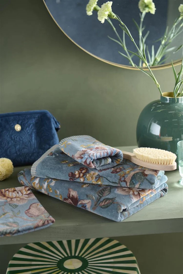 Pip Studio Secret Garden - gastendoekje 30 x 50 cm - Blue 278606!!