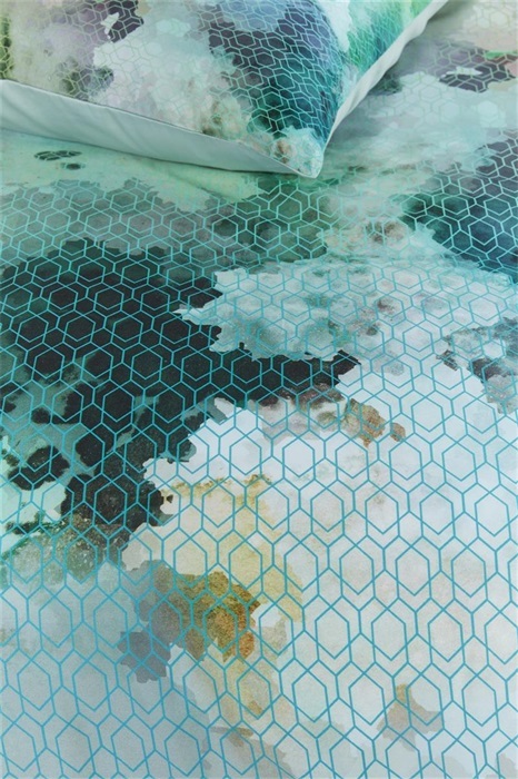 Beddinghouse Metamorphose - 155 x 220 cm - Blue Green 237291