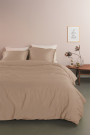 Ambiante dekbedovertrek Satin Uni - 200 x 200/220 cm - Taupe 254888