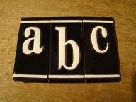 Losse letters A,B,C