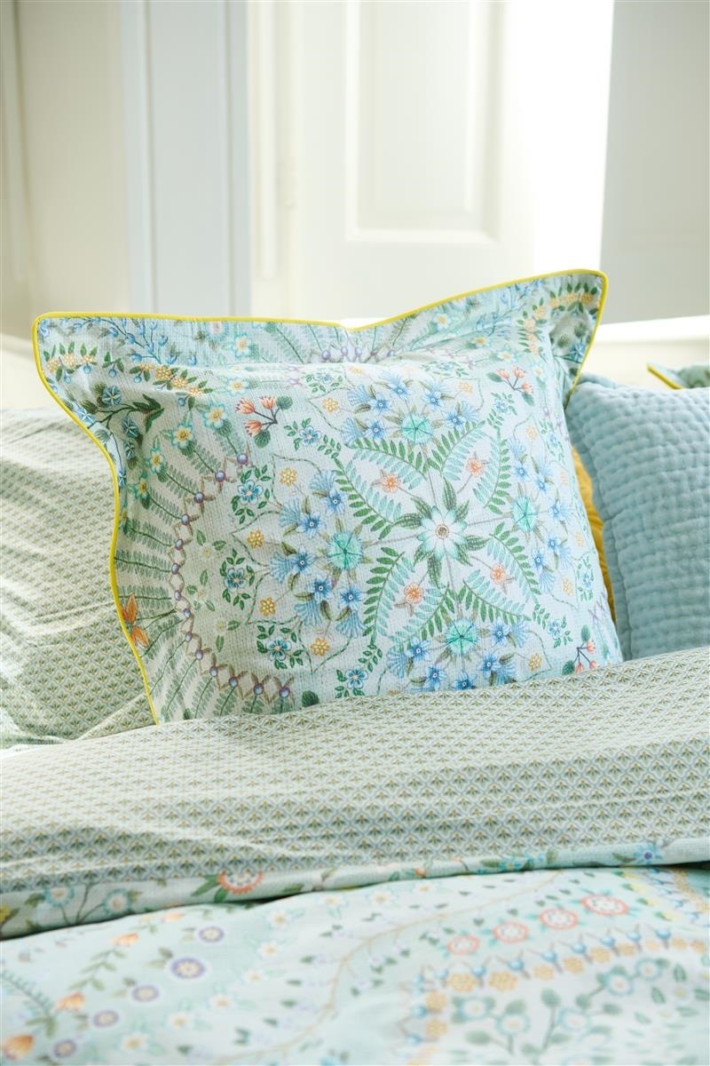 Pip Studio Alfombra Square Cushion - 45 x 45 cm - Light Blue 329665