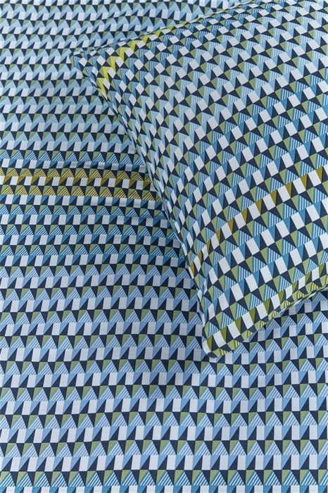 DE Beddinghouse Rhythm - 135 x 200 cm - Blue Green 237660
