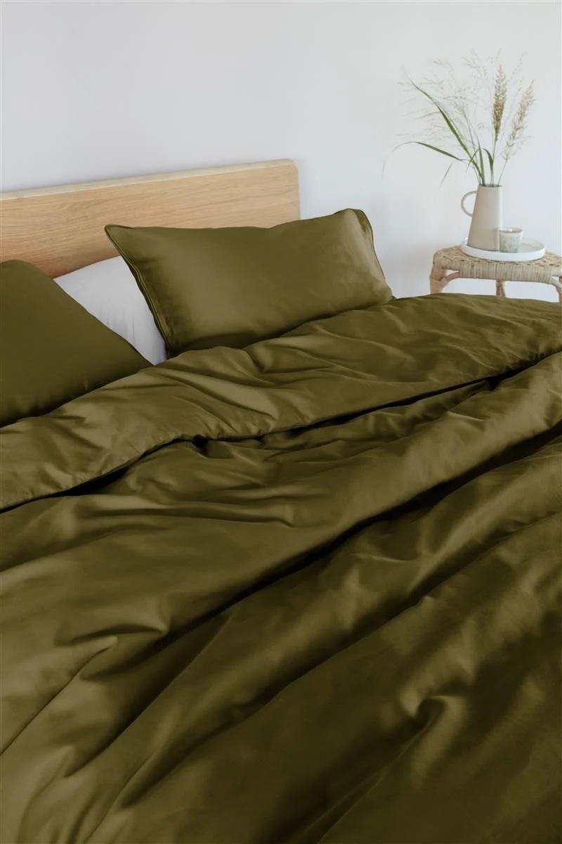 DE j7/ Beddinghouse Conscious - 155x220 cm - Olive Green 220495