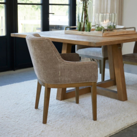 riviera maison Eetkamerstoel met armleuning Whistler, Taupe  31156002