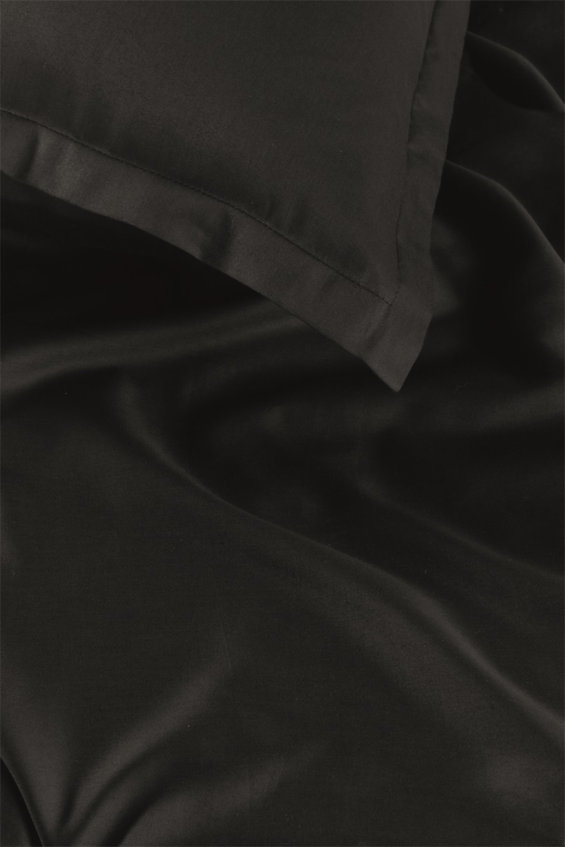Ambiante dekbedovertrek Satin Uni - 240 x 200/220 cm - Black 254865