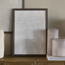 597540 Wall Art Stringed Leaves 50x70