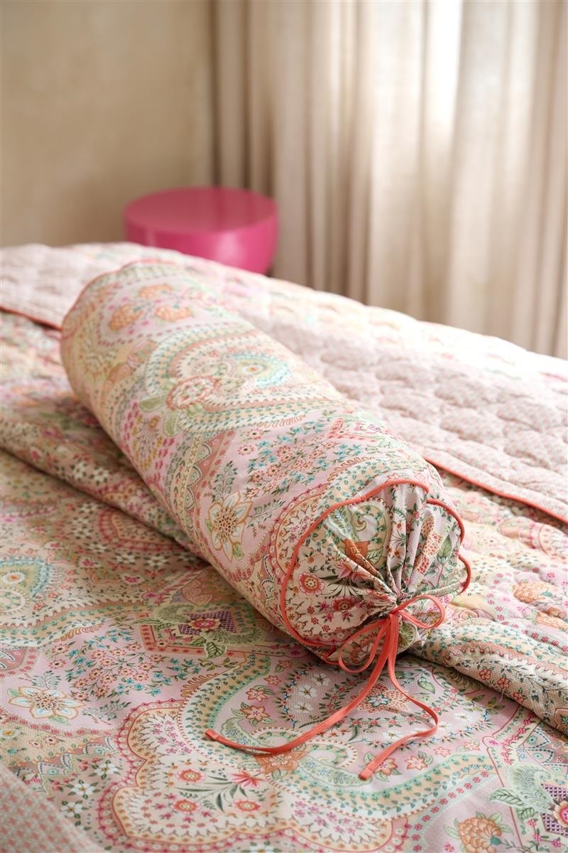 Pip Studio Jabali Flower Roll Cushion - 22 x 70 cm - Coral 329657