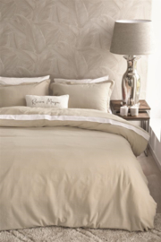 s7/ Riviera Maison dekbedovertrek Ease - 135 x 200 cm - Sand 321722 (duitse maat!)
