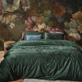 249106 DE At Home by BeddingHouse Plants Dekbedovertrek – Groen – 135x200 cm – Katoen