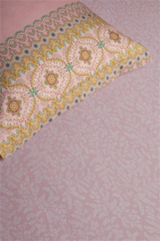 Pip Studio Leafy Fitted Sheet - 100 x 200/220 cm - Pink 236640