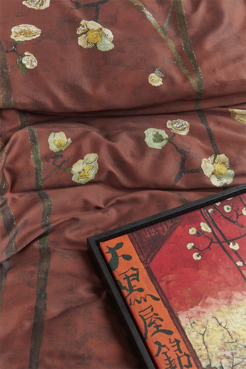 Beddinghouse x Van Gogh Museum Plum Blossoms - 135 x 200 cm - Red 279897