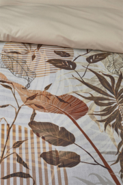 Riviera Maison dekbedovertrek Sunset Leafs - 155 x 220 cm - Brown 257259