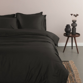 Ambiante dekbedovertrek Satin Uni - 140 x 200/220 cm - Black 254863