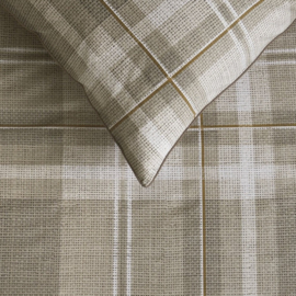 Riviera Maison kussensloop Tartan Check - 60 x 70 cm - Sand 333004