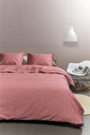 Ambiante Cotton Uni dekbedovertrek - 140 x 200/220 cm - Pink 222965 @