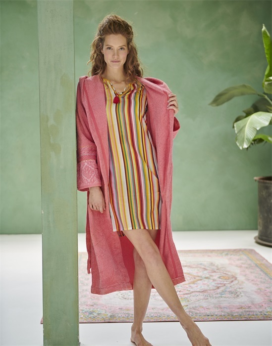 Pip Studio Soft Zellige Bathrobe - L - Coral 198842