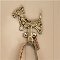 Rustic Rattan Happy Dog Hook Riviera Maison 473590