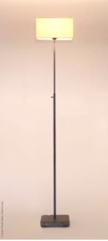 Hardstenen Vloerlamp Frezoli Loodkleur (excl. kap) L.096.1.000