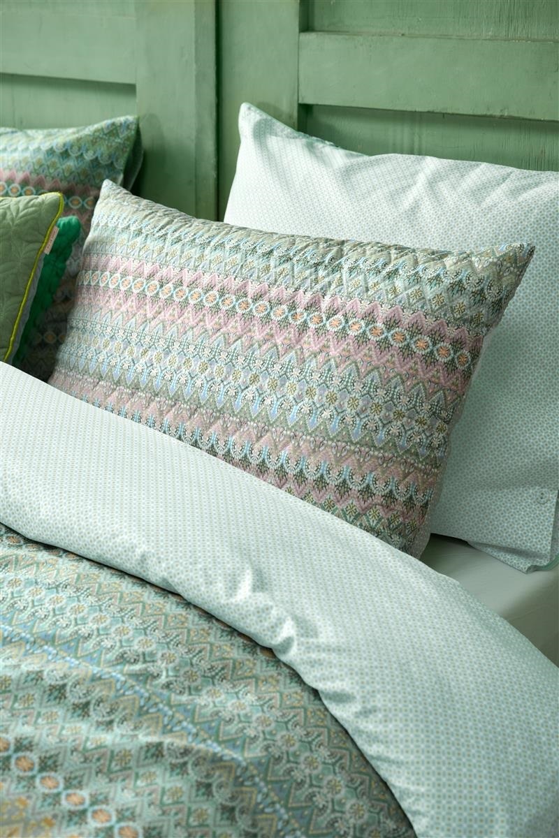 Pip Studio Ashanti Quilted Cushion - 45 x 70 cm - Green 329633