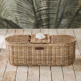 Toiletpapier & Tissue opbergbox Rustic Rattan riviera maison 573880