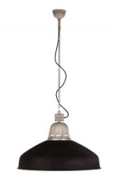 Torr XL Hanglamp aan ketting Tierlantijn mat zwart / Aluminium