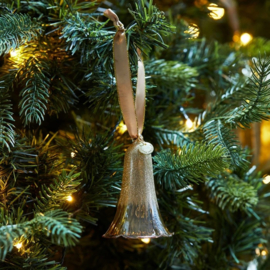 Ornament Shine Bright Bell, Goud riviera maison