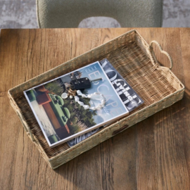 Dienblad Rustic Rattan Happy Heart riviera maison 573920