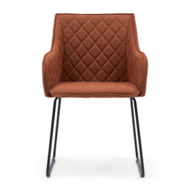 Eetkamerstoel met armleuning Frisco Drive, Bruin riviera maison&