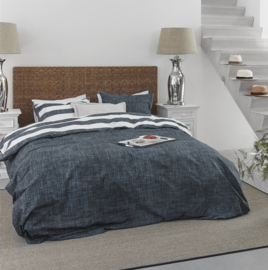 DE Riviera Maison dekbedovertrek Lindy Lines - 200 x 200 cm - Navy 257857
