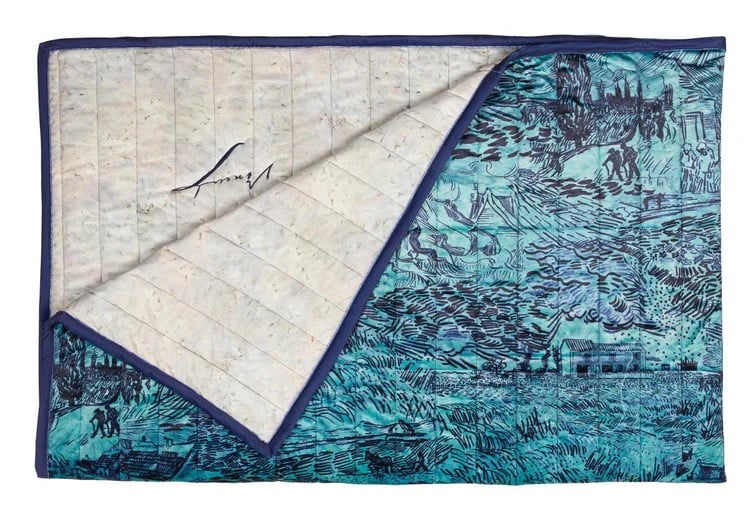 Beddinghouse x Van Gogh Museum Champ de Ble Bedspread - 180 x 260 cm - Blue 326991