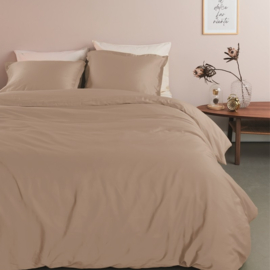 Ambiante Satin Uni - 140 x 200/220 cm - Taupe 254887