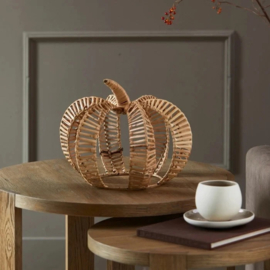 Rustic Rattan Decoration Pumpkin L 569760