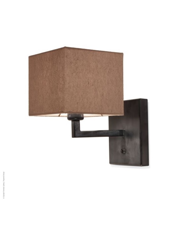 Limena Wandlamp Tierlantijn Loodkleur (inclusief kap)