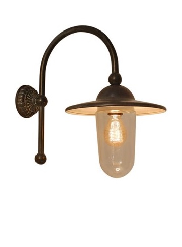 Piavon Buiten/wandlamp met loodgrijze kap Frezoli