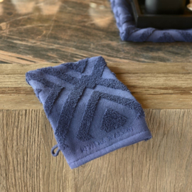washandje dark blue rm chic riviera maison
