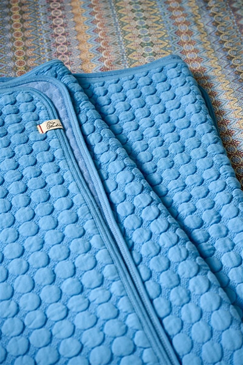 Pip Studio Fill in the dots Throw - 260 x 260 cm - Blue 329621