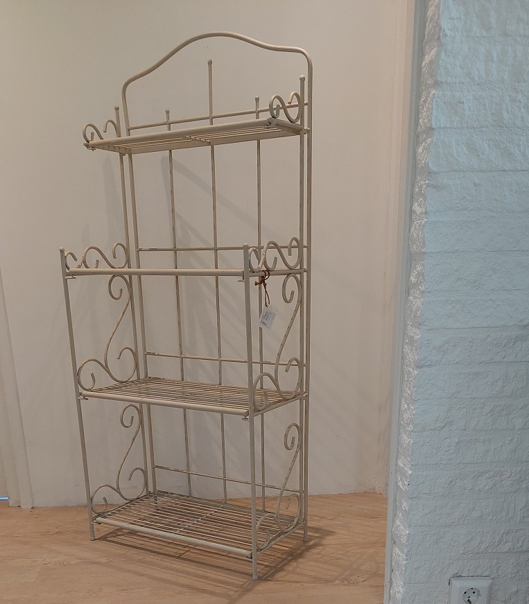 rek ijzer kom aardewerk 138 x 60 x 30cm