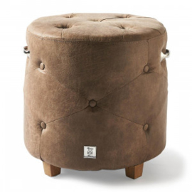 Bowery Footstool, pellini, coffee Riviera Maison 3606006