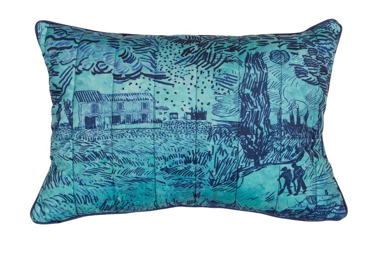 Beddinghouse x Van Gogh Museum Champ de Ble Cushion - 40 x 60 cm - Blue 326995