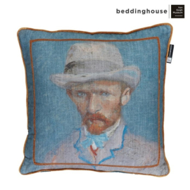 Beddinghouse x Van Gogh Museum Self Portrait Vincent Cushion - 50x50 cm - Blue 220533