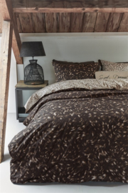 Riviera Maison dekbedovertrek Fauxy Fur - 135 x 200 cm - Brown 248837#
