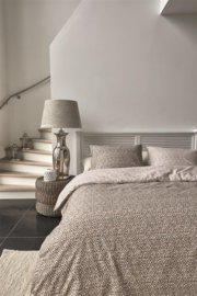 DE zg/ Riviera Maison dekbedovertrek Braided - 155 x 220 cm - Taupe 321440 (duitse maat!)