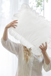 KAAT kussen Amsterdam Faby Cushion - 30 x 50 cm - White 261022 @