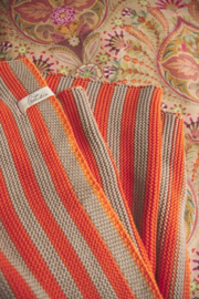 Pip Studio Bonsoir Stripe Throw - 130 x 170 cm - Orange 321014!!