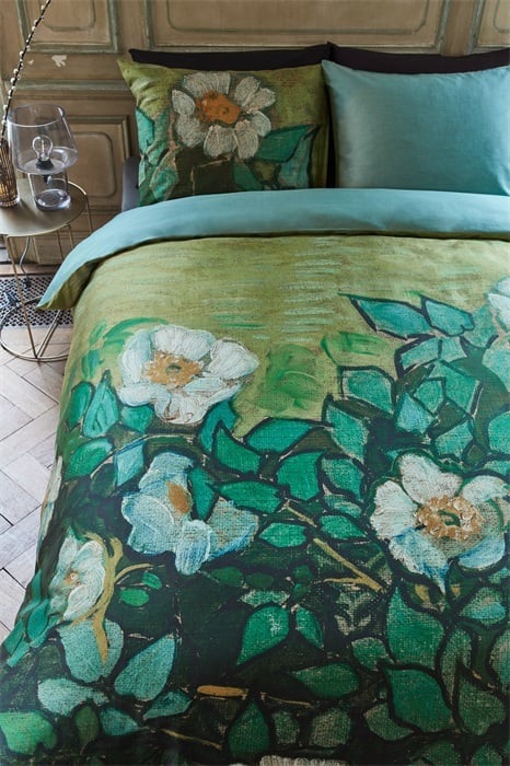 Beddinghouse x Van Gogh Museum Wild Roses - 135x200 cm - Green 188012