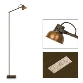 Mazz vloerlamp bruin Patina Frezoli L843.1.100