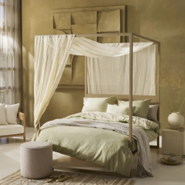 vtwonen Cozy Slub - 140 x 220 cm + 1x 60 x 70 cm - Green 337734*