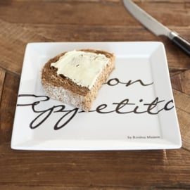 Buon Appetito Square Plate 18x18 164950 riviera maison
