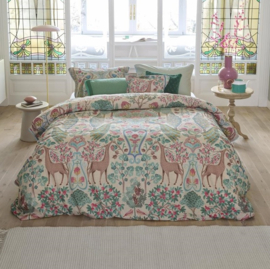 278475 Pip Studio Pavoni Dekbedovertrek Off-white 260x200/220 cm – Luxe Katoen, Vogel- en Bloemenprint, Dubbelzijdig Design