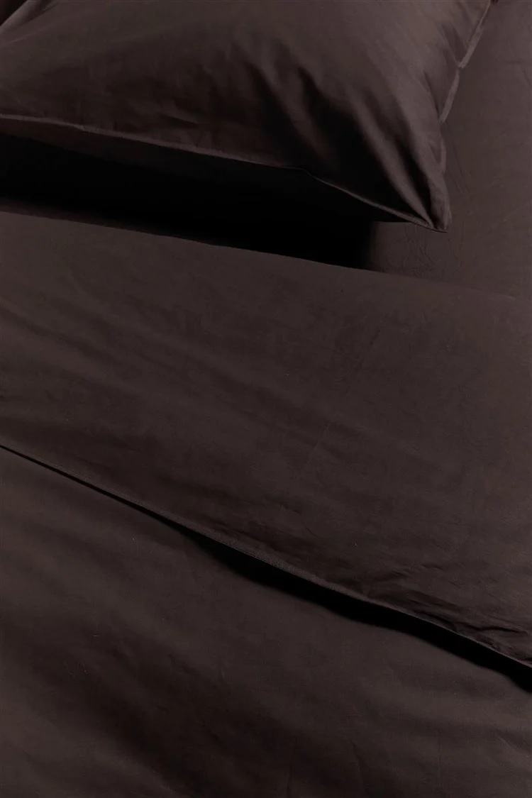 Ambiante Cotton Uni dekbedovertrek - 140 x 200/220 cm - Brown 222947